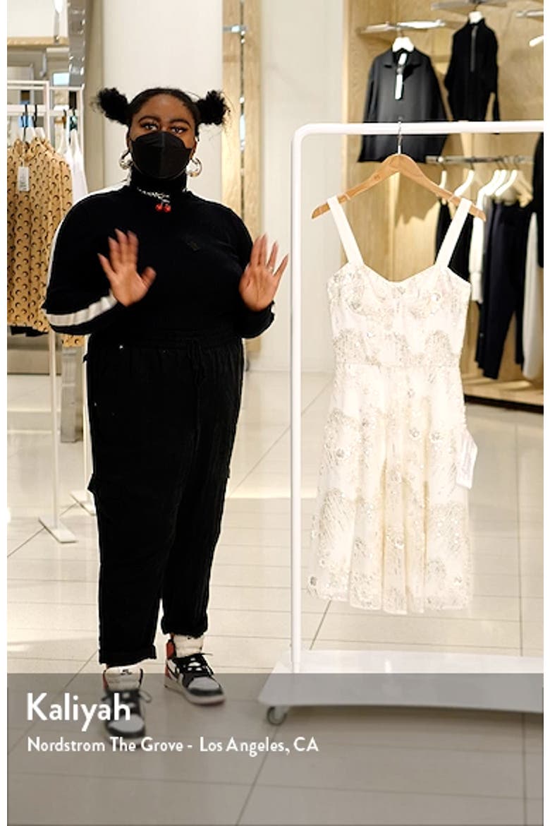 Adelina Sequin Fit & Flare Dress video