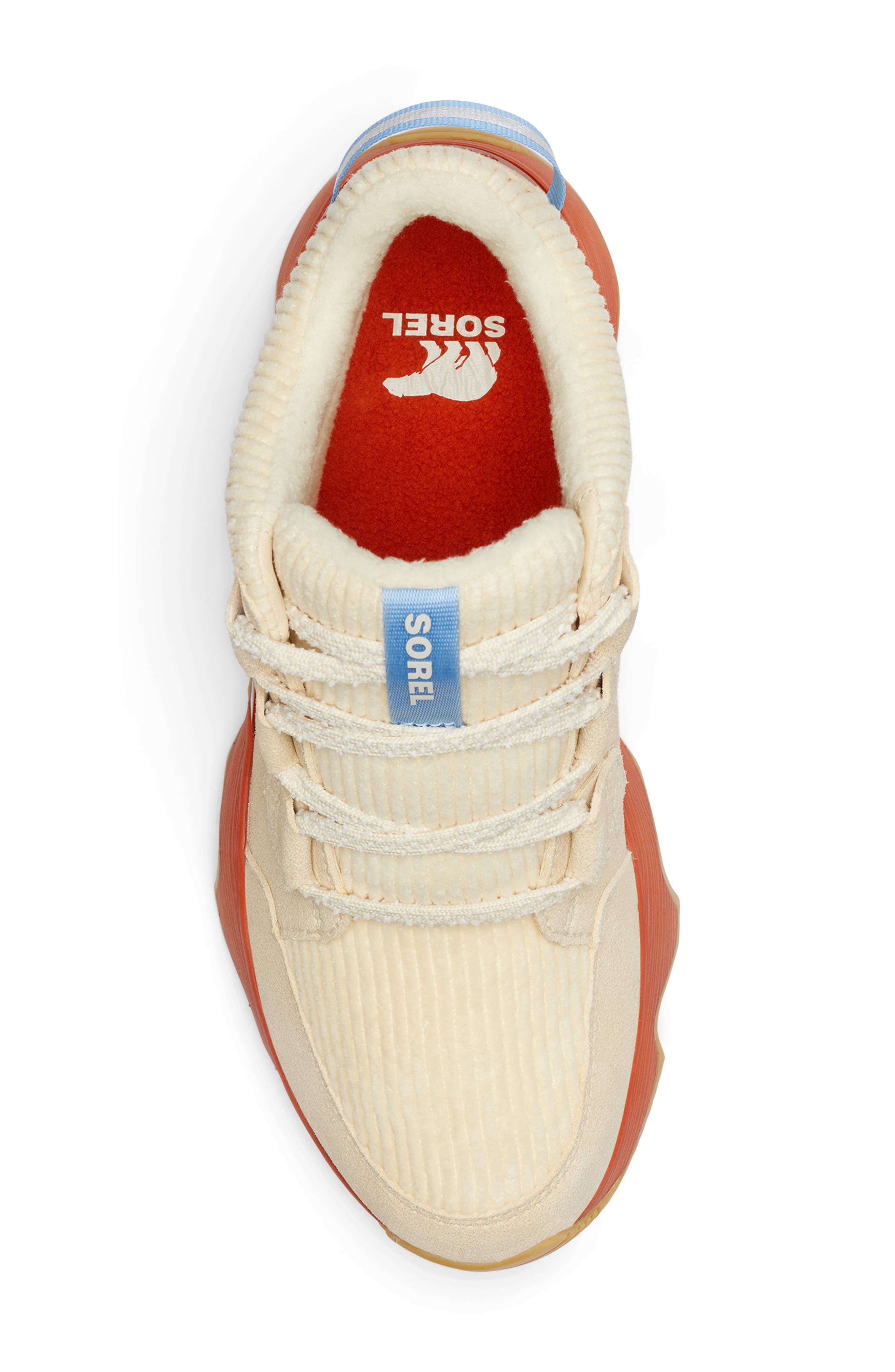 SOREL Kinetic Impact Caribou Plus Waterproof Sneaker Bootie, Alternate, color, Honey White/ Sanguine