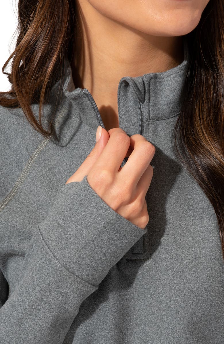 Threads 4 Thought Belinda Quarter Zip Fleece Top, Alternate, color, 