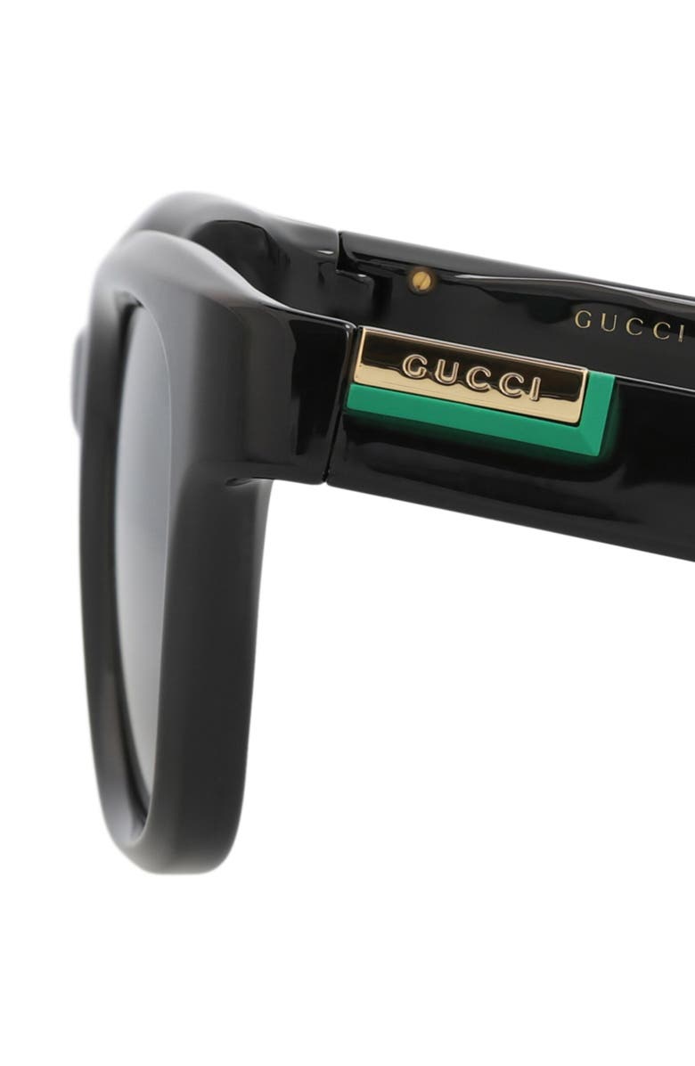 Gucci Novelty Sunglasses, Alternate, color, Black Black Grey