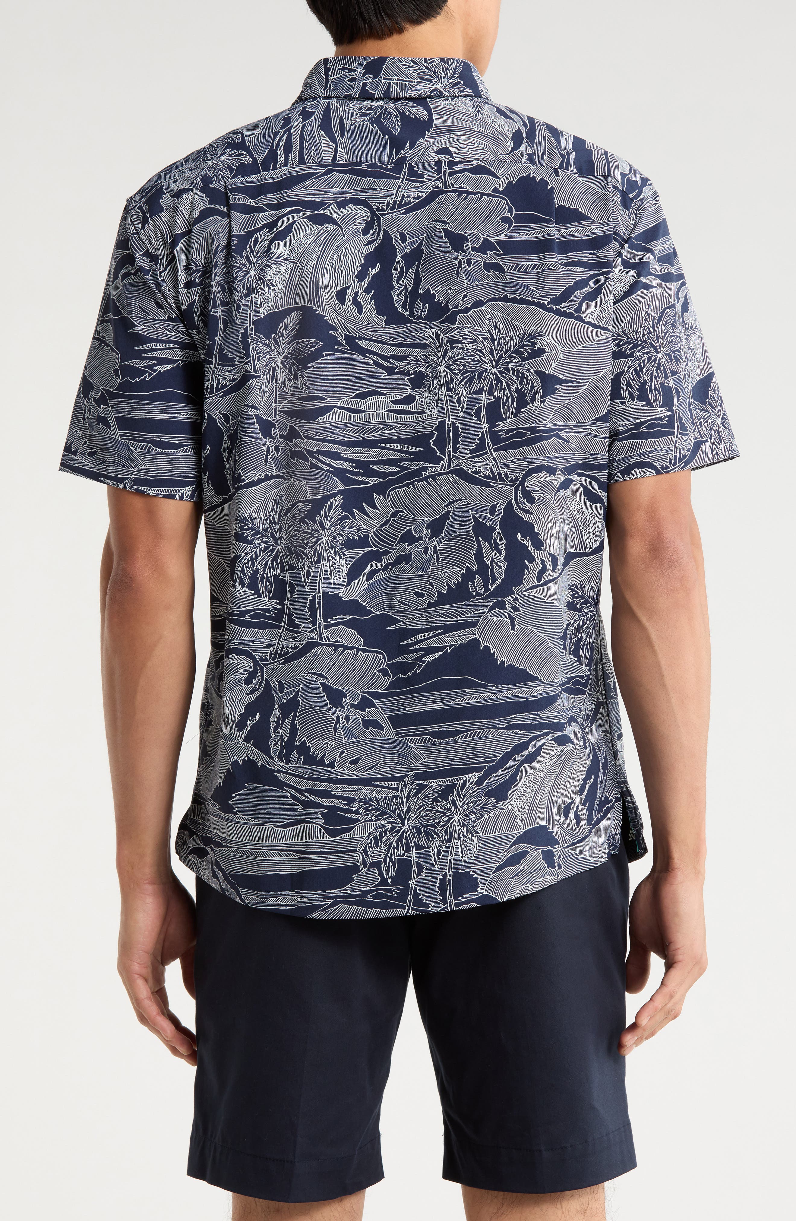 Tori Richard Sea Sketch Button-Down Shirt (Men) | Nordstrom
