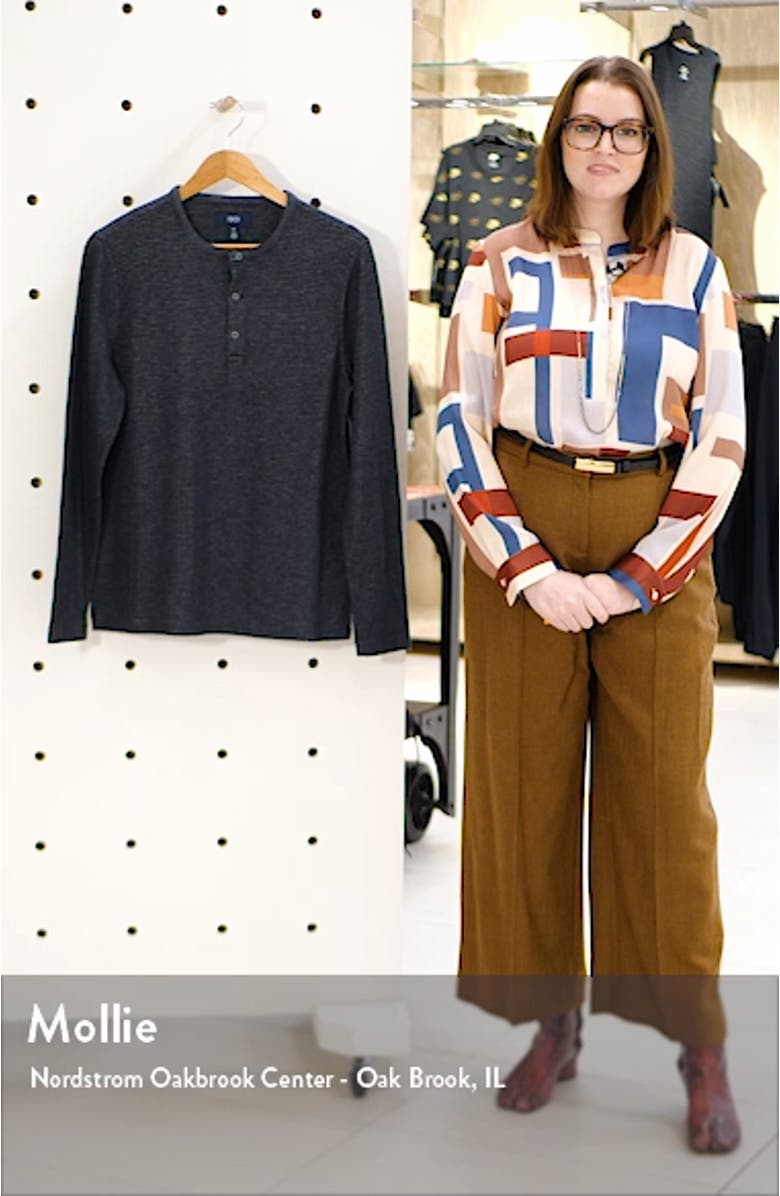 Stripe Long Sleeve Henley, sales video thumbnail