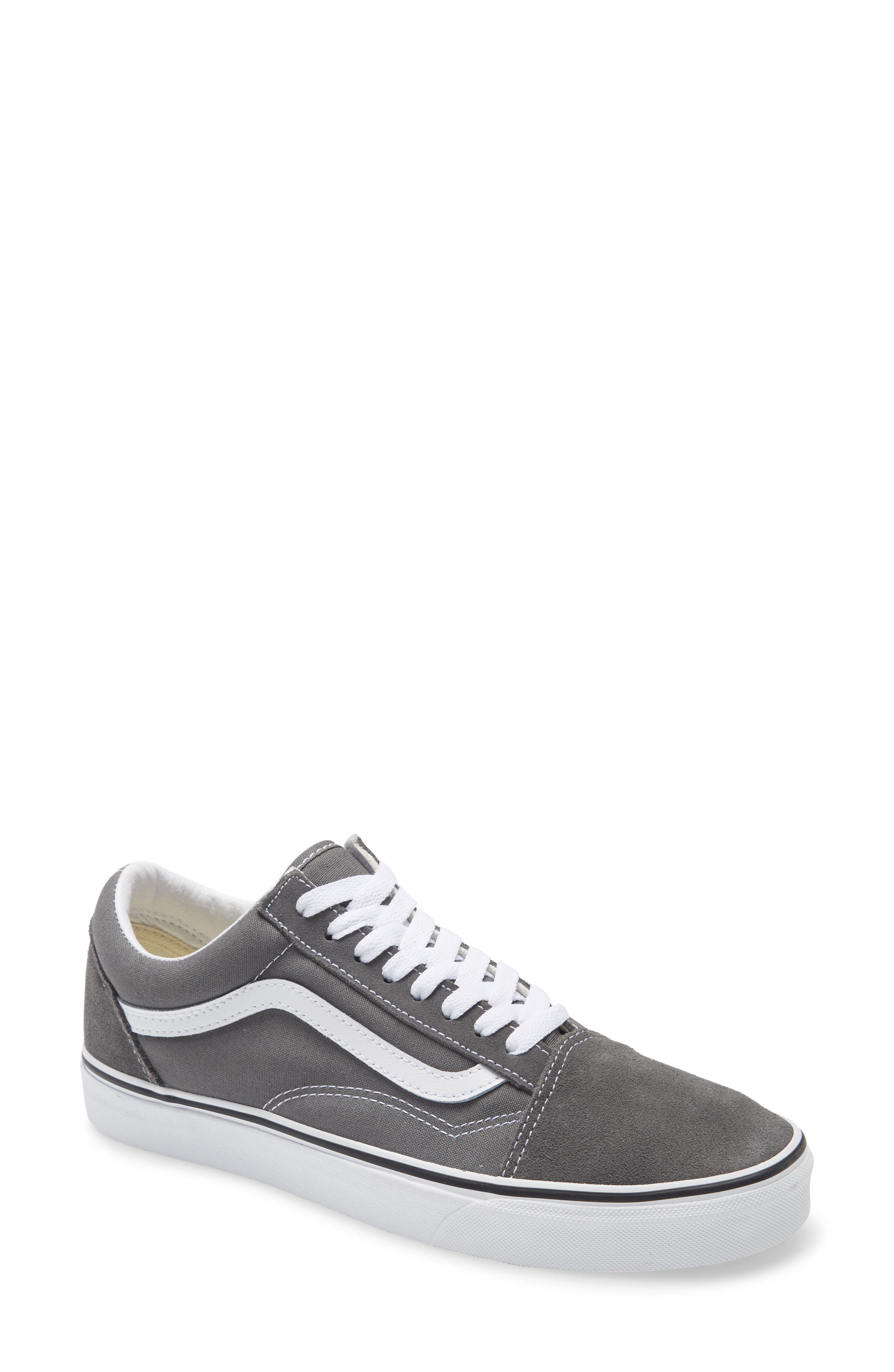 Old Skool Sneaker, Main, color, PEWTER/ TRUE WHITE