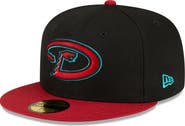New Era Men's New Era Black/Red Arizona Diamondbacks Road Authentic Collection On-Field 59FIFTY Fitted Hat