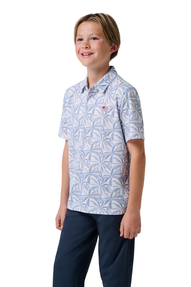 Kids' Parade Day Cotton Blend Polo, Alternate, color, WHITE