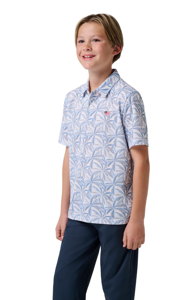 TravisMathew Kids' Parade Day Cotton Blend Polo, Alternate, color, White
