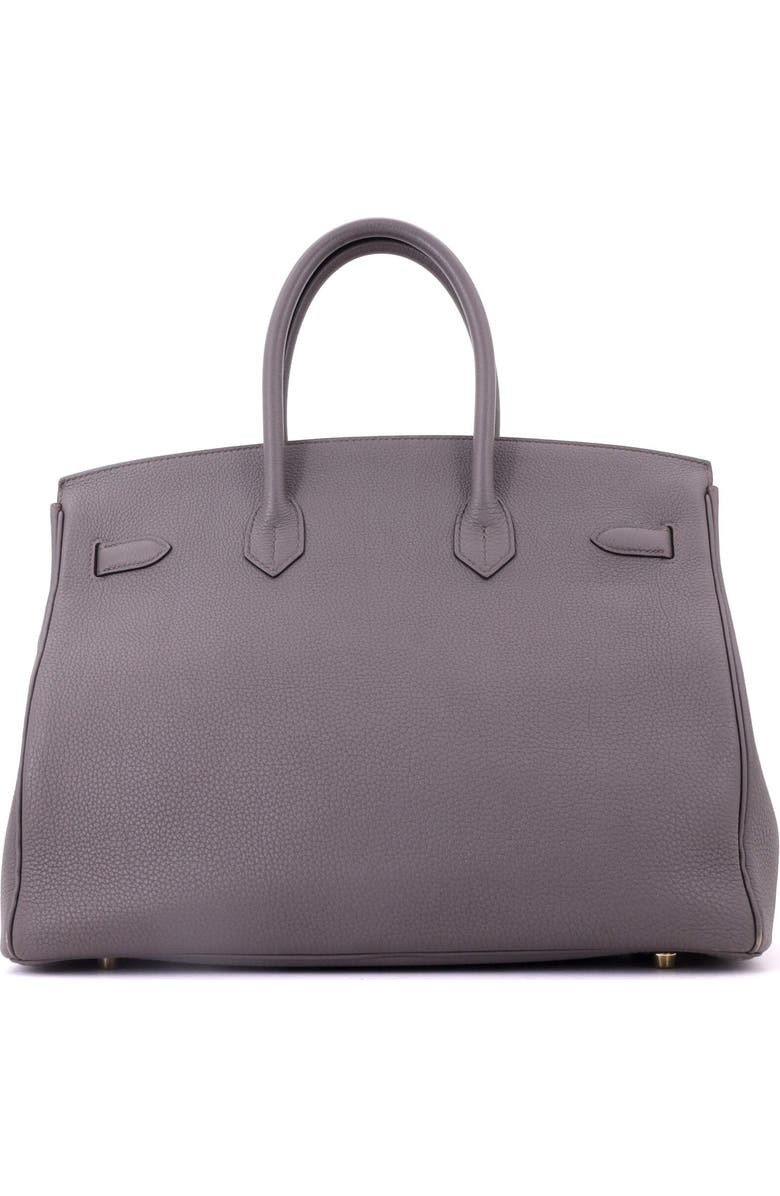 Pre-Owned Hermes Birkin Handbag Grey Togo with Gold Hardware 35, Alternate, color, Etain