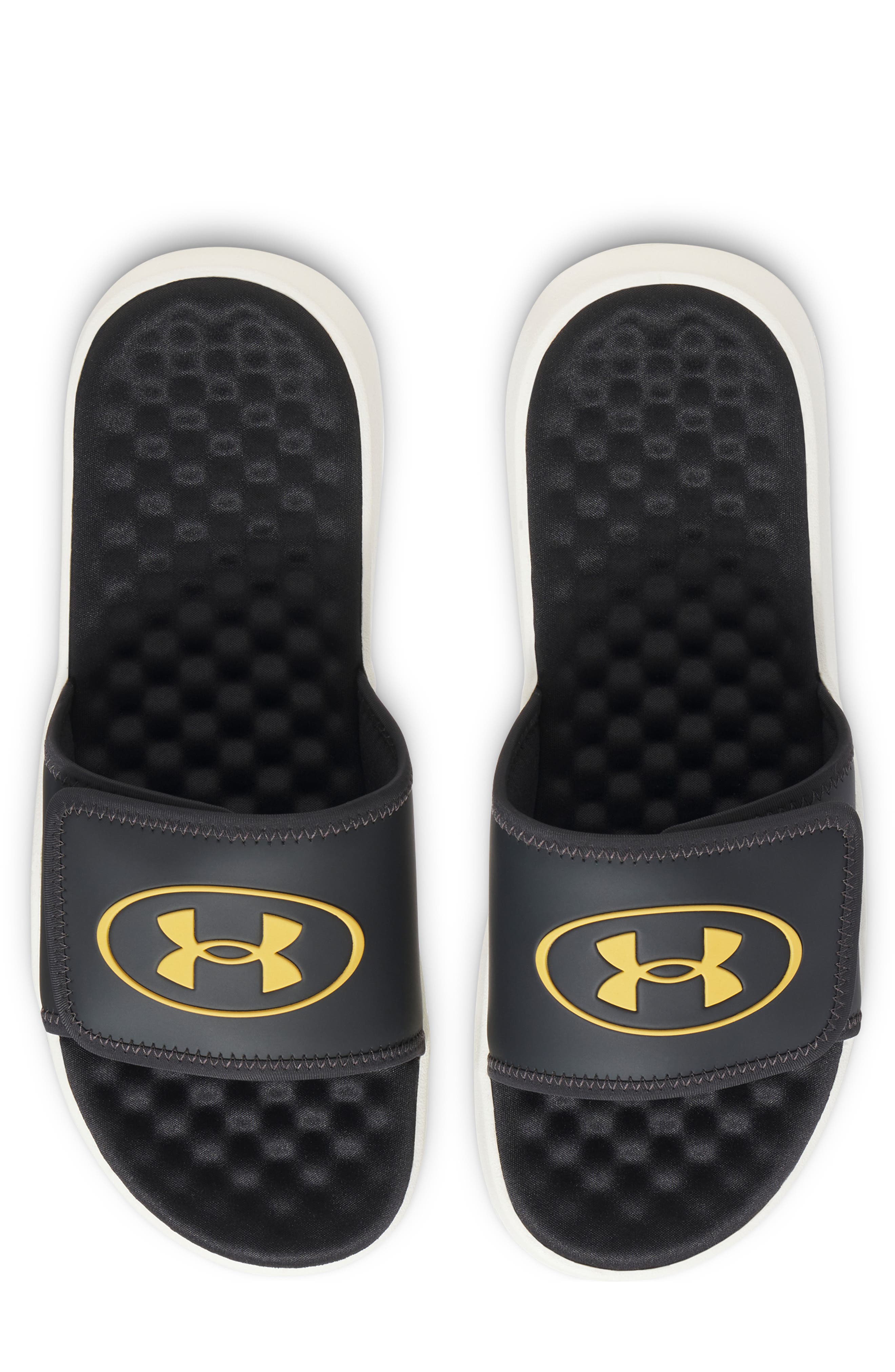 Ignite Pro 8 Slide Sandal, Alternate, color, GALAXY BLACK/ GOLD