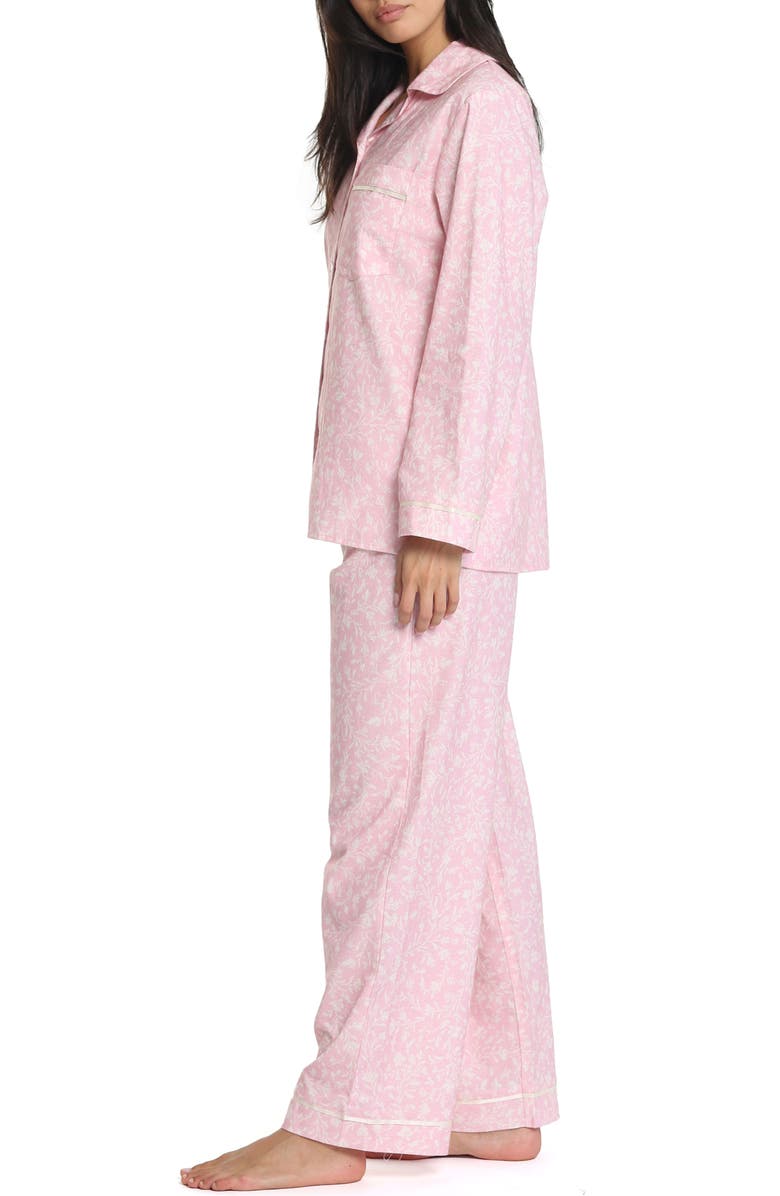 Papinelle Floral Print Organic Cotton Pajamas, Alternate, color, 