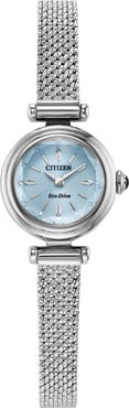 Citizen Fio Silvertone Mesh Strap Watch, 18.4mm