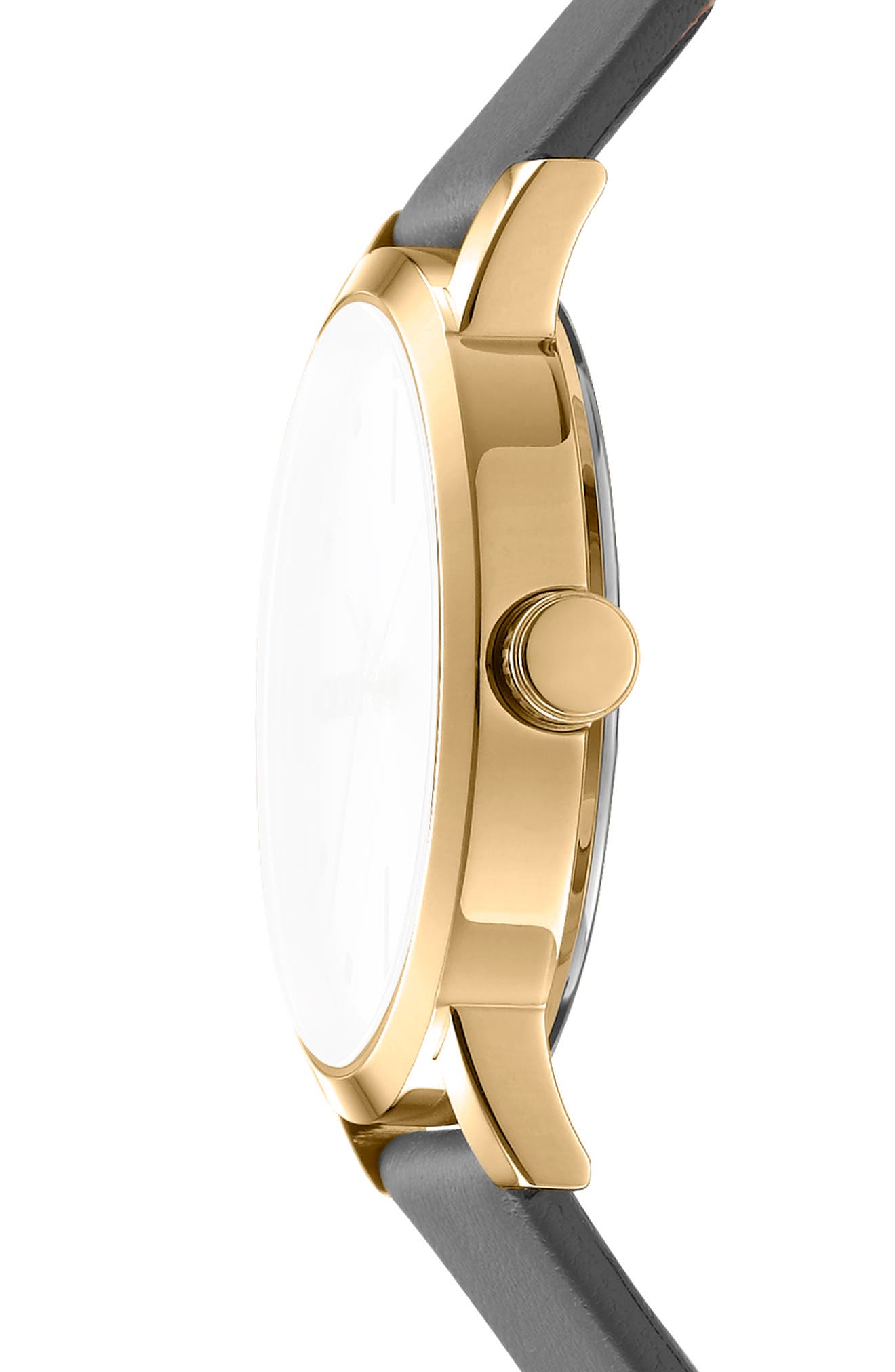 DKNY Three Hand Quartz Leather Strap Watch, 34mm (Women