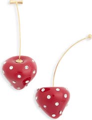 EYE CANDY LOS ANGELES Emma CZ Strawberry Drop Earrings