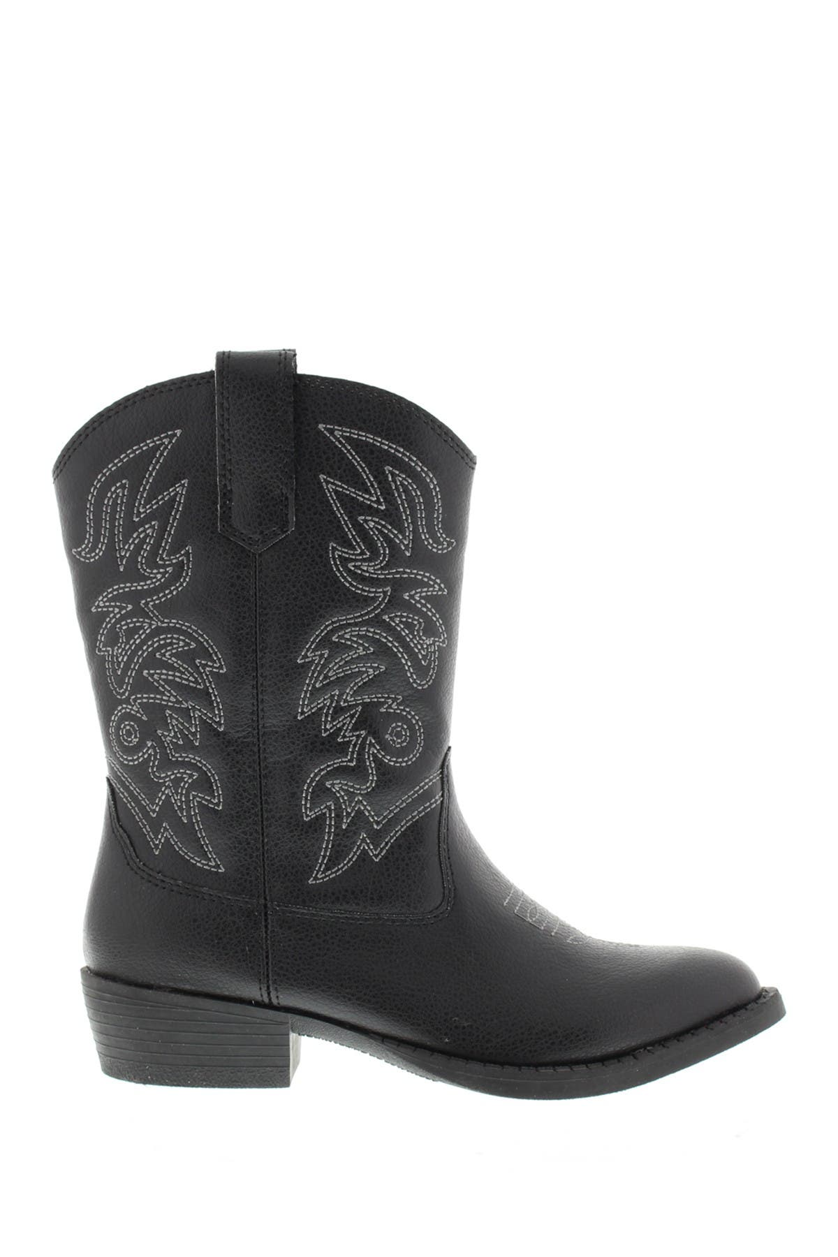 Deer Stags Kids' Ranch Cowboy Boot, Alternate, color, Black