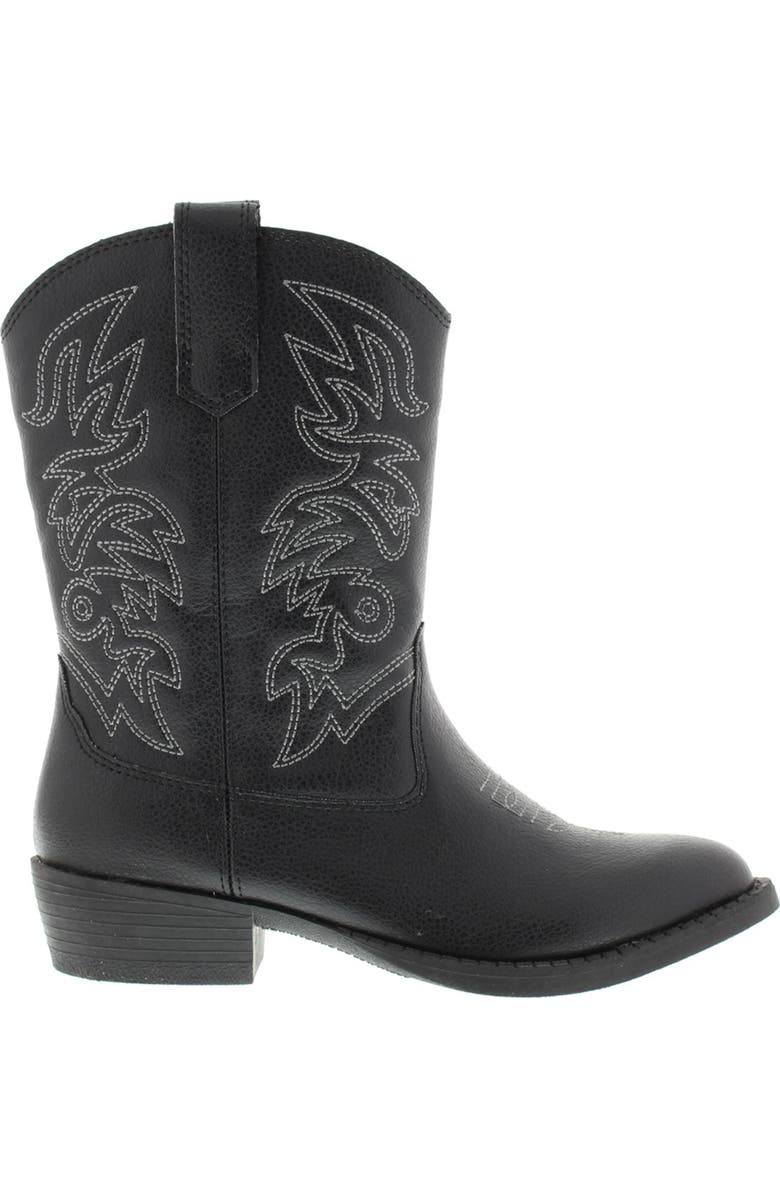 Deer Stags Kids' Ranch Cowboy Boot, Alternate, color, Black