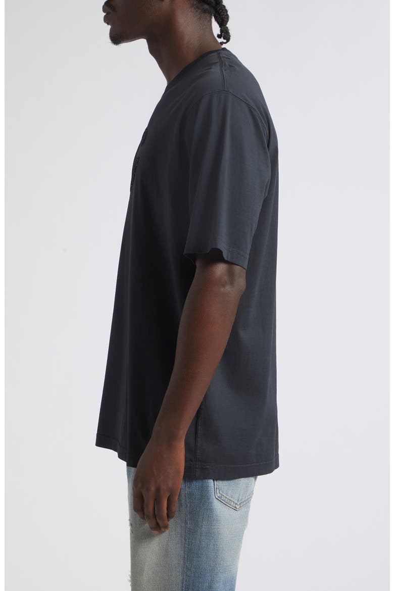 Logo Appliqué Cotton T-Shirt, Alternate, color, NERO