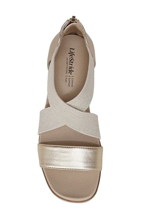Shop Lifestride Giselle Sandal In Gold