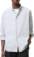 Burberry Relaxed Fit Striped Cotton Shirt