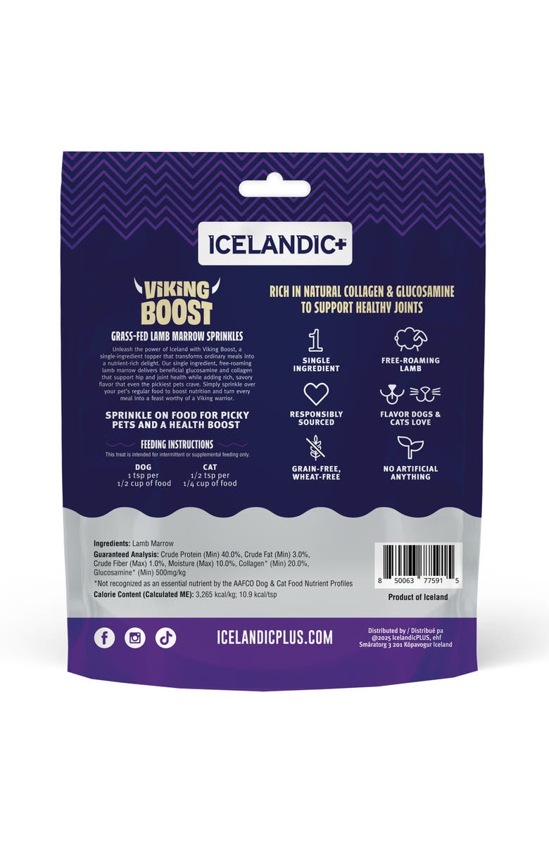 ICELANDIC+ Viking Boost Grass Fed Lamb Marrow Sprinkles Food Topper, Alternate, color, Multicolored