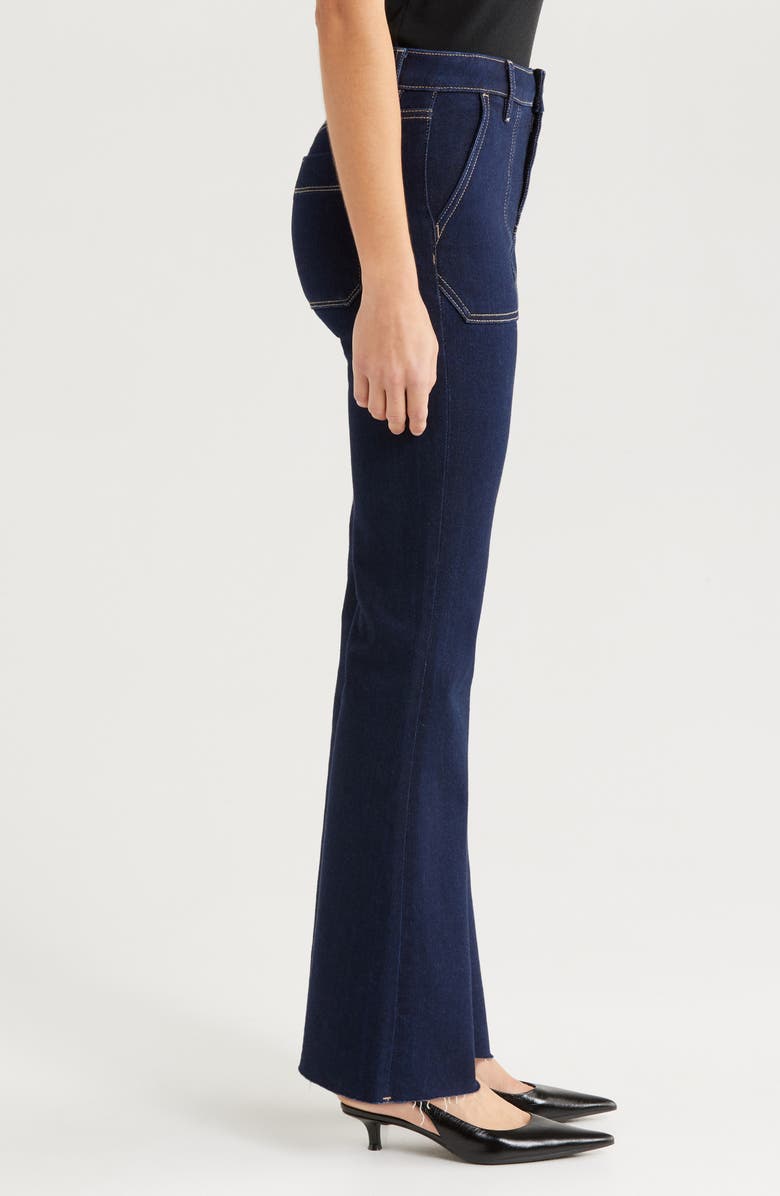 HIDDEN JEANS Utility Pocket Flare Jeans, Alternate, color, Dark Wash