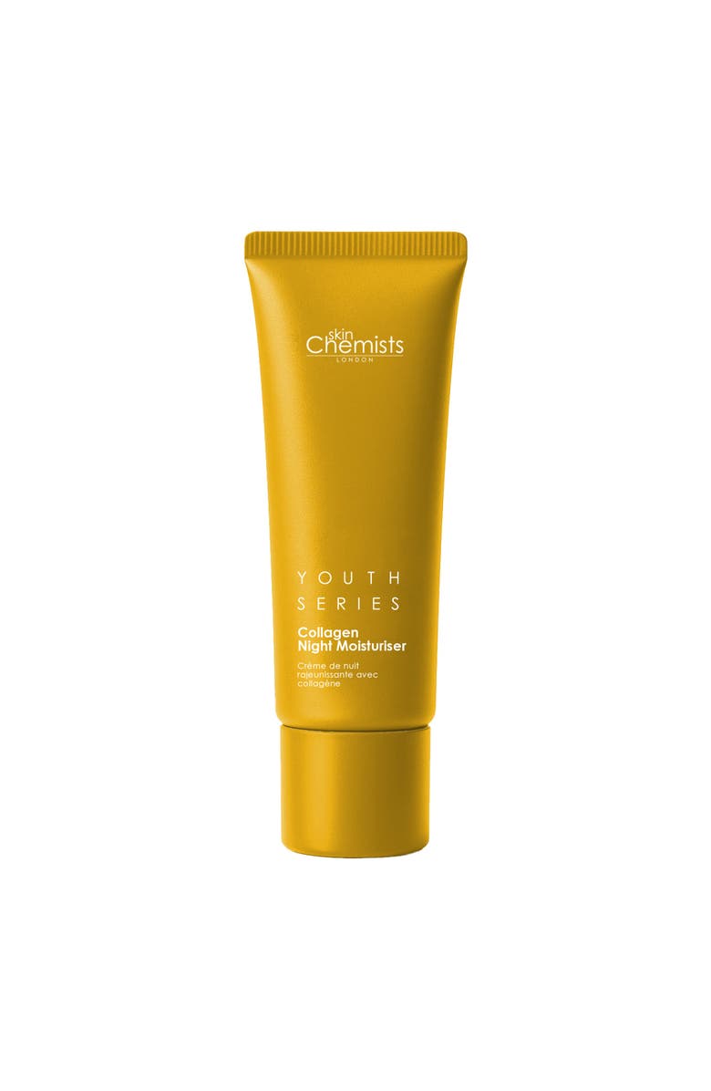 SKINCHEMISTS Youth Series 1% Collagen Night Moisturiser 50ml for Loss of Firmness, Anti-Aging, Main, color, White