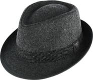 Ascentix Men's Wool Blend All Season Fedora Hat with Herringbone Band