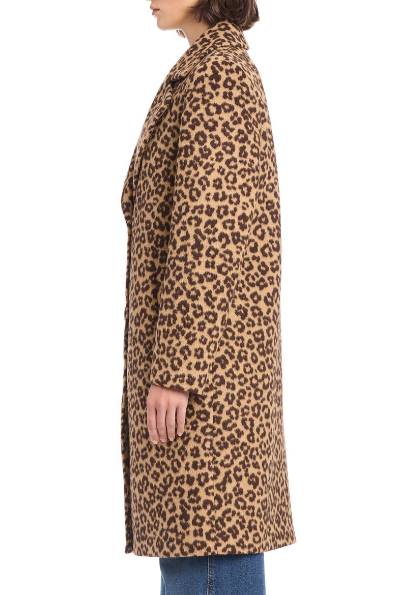 Leopard Print Coat, Alternate, color, LEOPARD