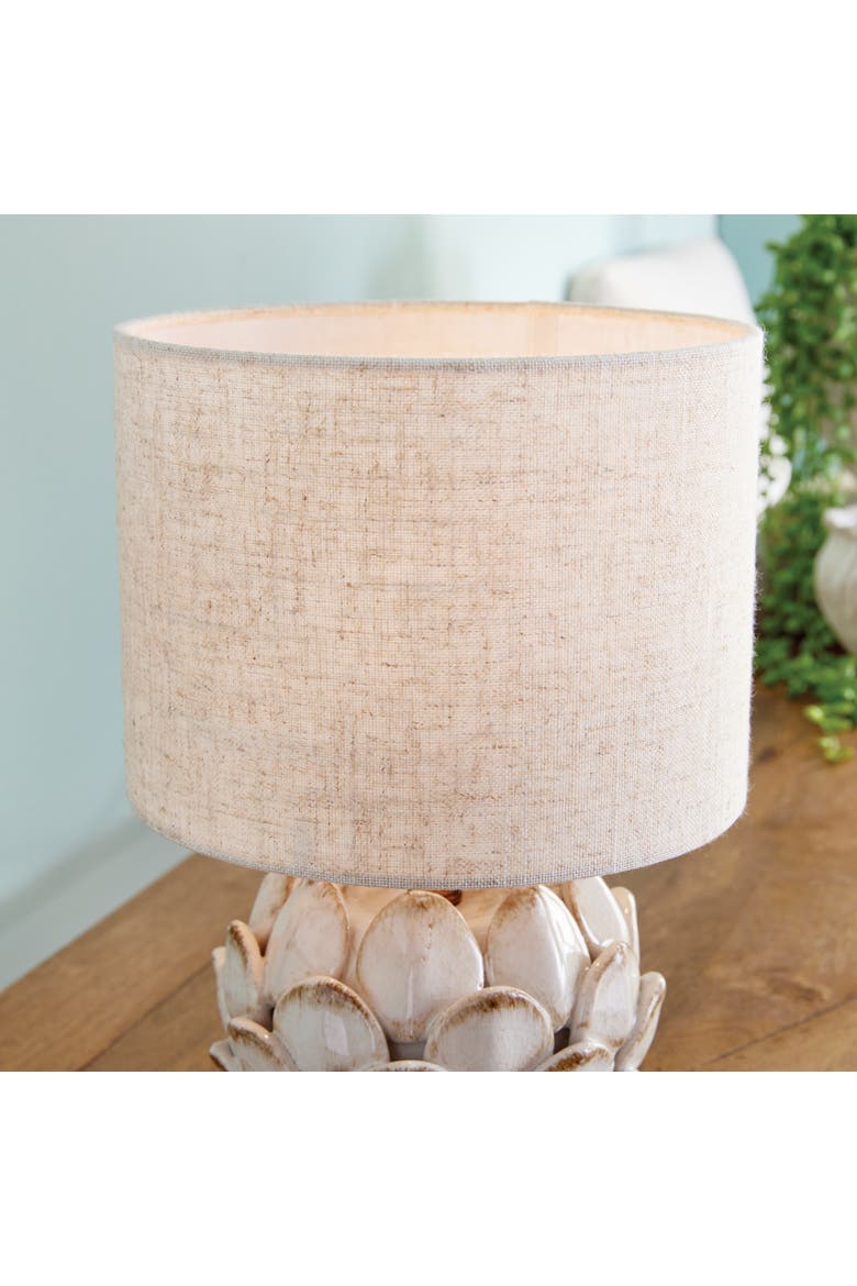 Declan Artichoke Lamp, Alternate, color, White