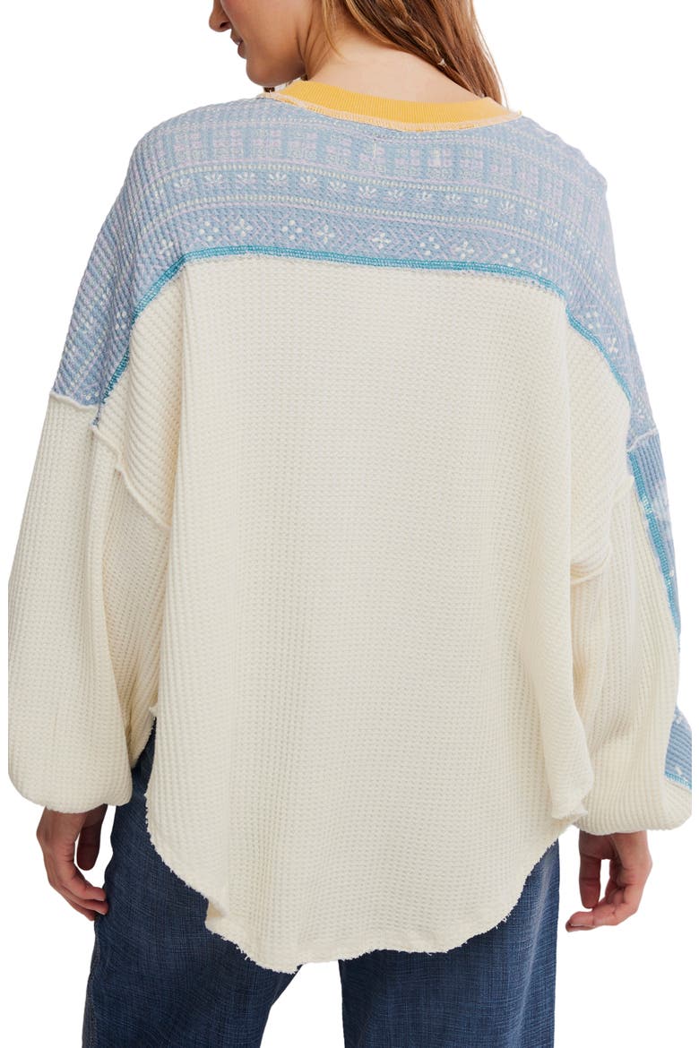 Intimately FP Wildflower Patchwork Thermal Top, Alternate, color, CLEAR SKIES COMBO