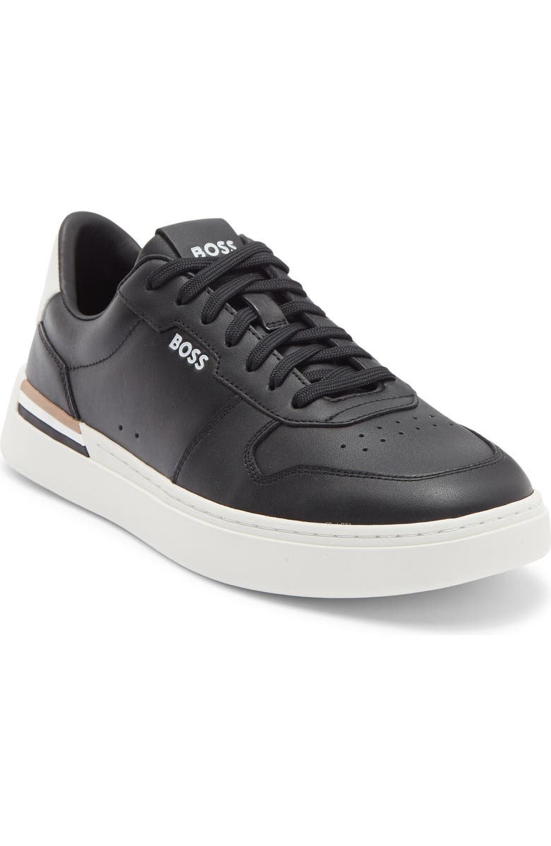 BOSS Clint Tenn Low Top Sneaker, Main, color, Black