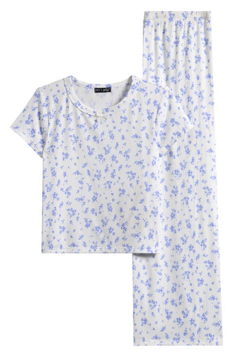 Kids' Short Sleeve Top & Wide Leg Pants Set (Big Kid)