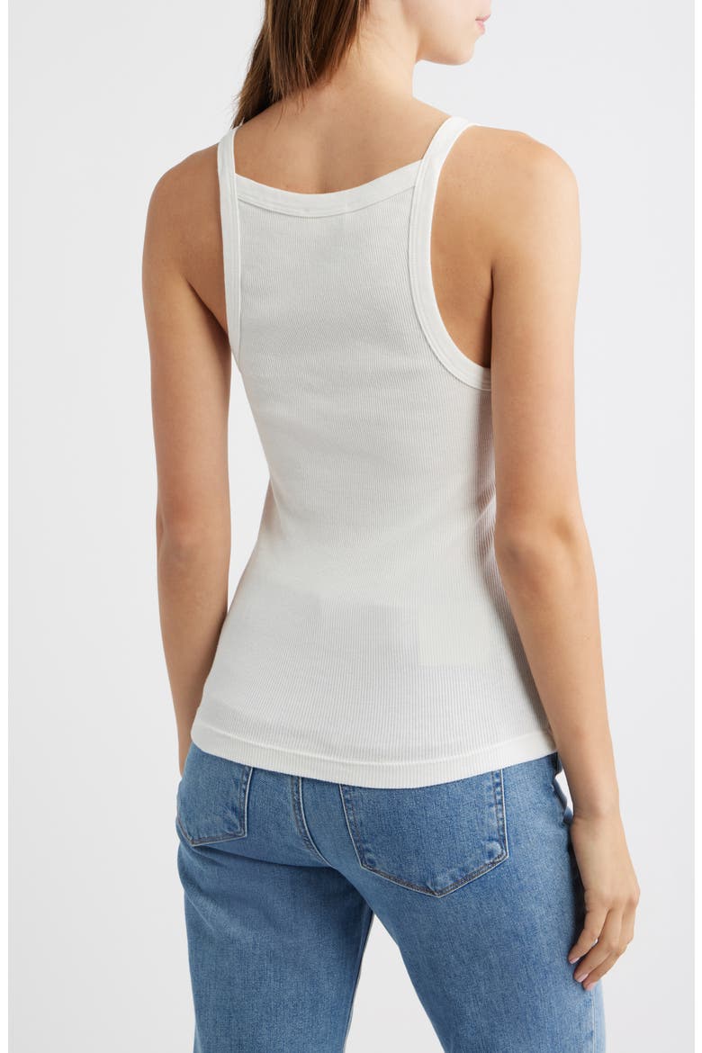Ariel Cotton Rib Camisole, Alternate, color, WHITE