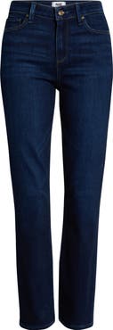 PAIGE Cindy High Waist Ankle Straight Leg Jeans