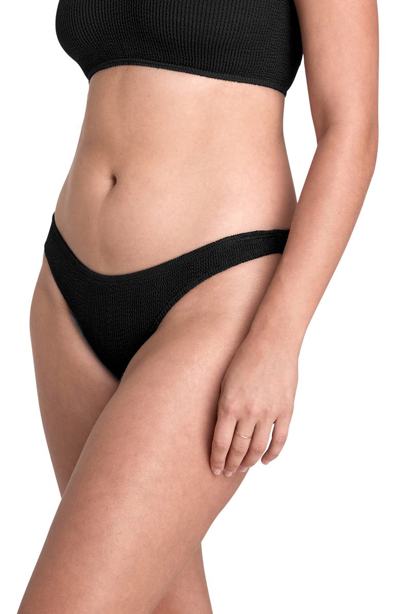 bond-eye The Sign Hipster Bikini Bottoms, Alternate, color, Black