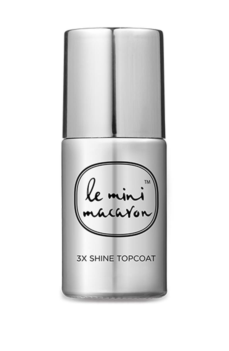 Le Mini Macaron Gel Shine Top Coat, Main, color, 