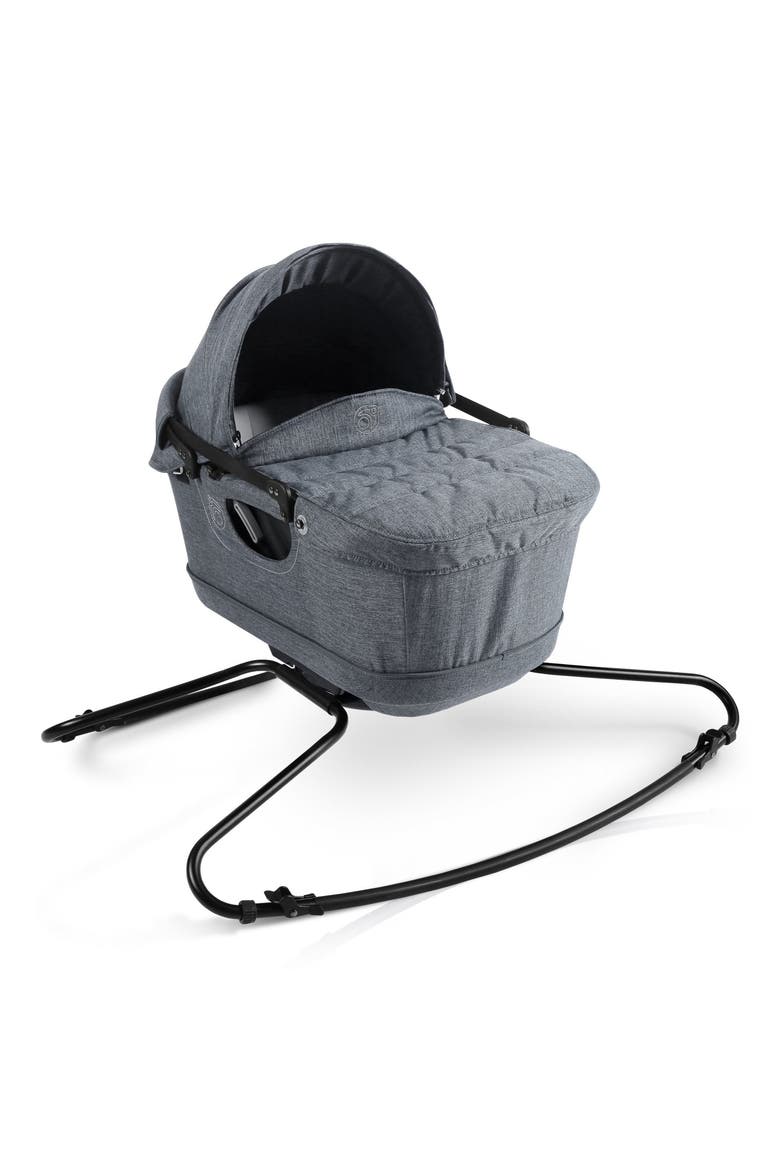 G5 Bassinet Rocker, Alternate, color, MELANGE GRAY