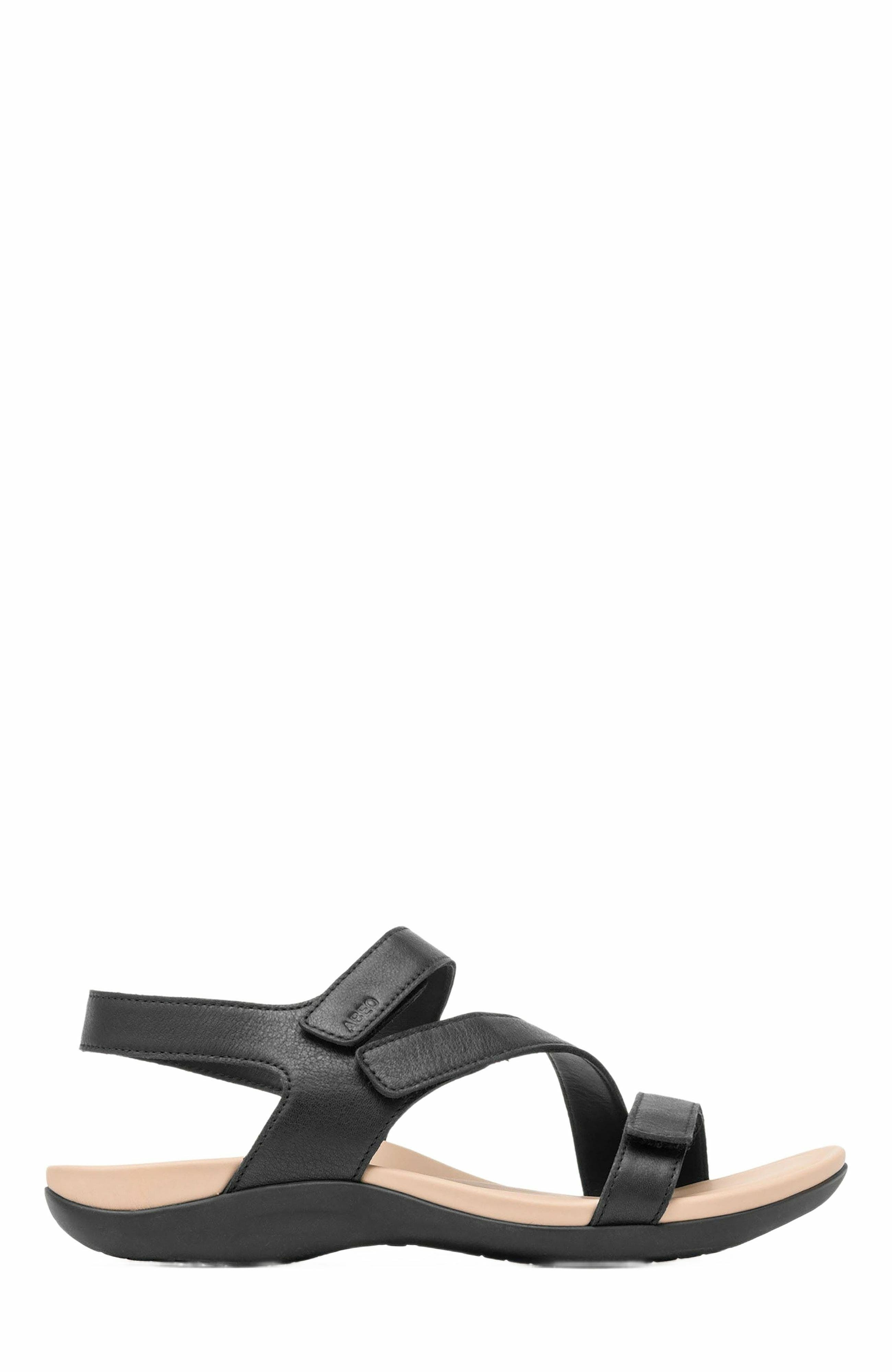 ABEO Oasis Sandal, Alternate, color, Black - Metatarsal