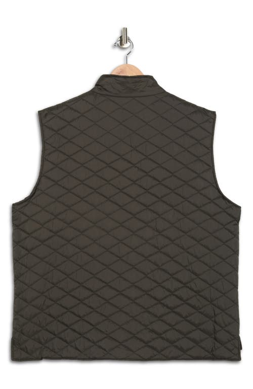 Weatherproof Vintage Diamond Quilted Vest In Brown