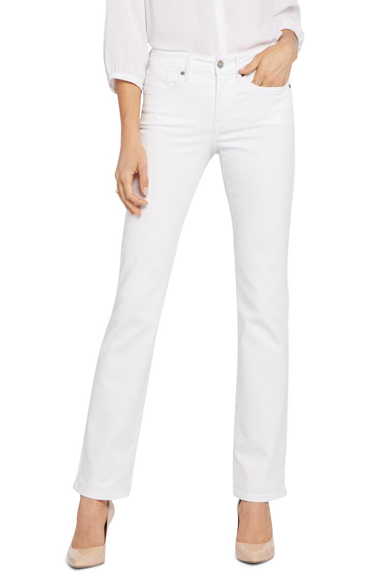 Marilyn Straight Leg Jeans, Main, color, OPTIC WHITE