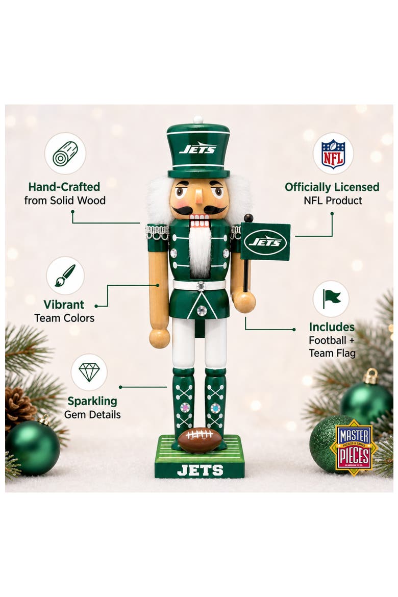 New York Jets Collectible Nutcracker, Alternate, color, Multicolor
