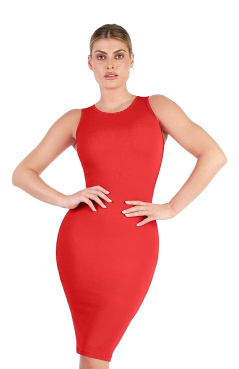 Shapewear Modal Tummy Control Midi Dress