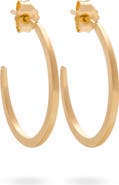 Eloise Jewelry Crescent Moon Hoops. Handmade in Italy