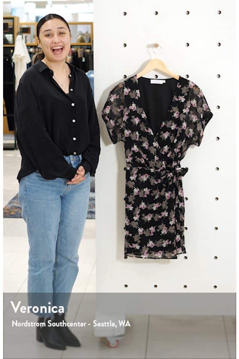Simone Floral Wrap Front Minidress video