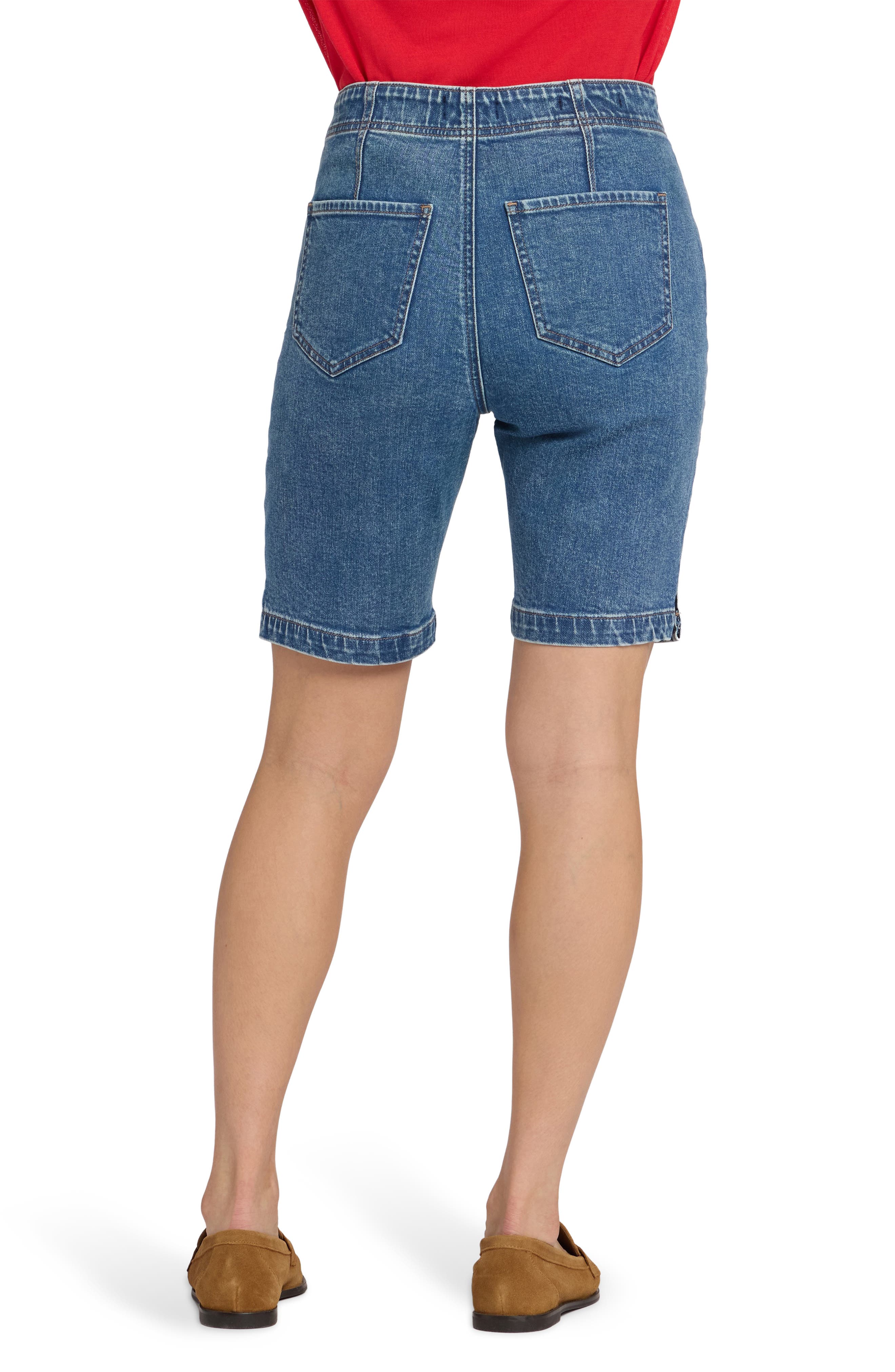 Ella Patch Pocket Denim Shorts - image 2