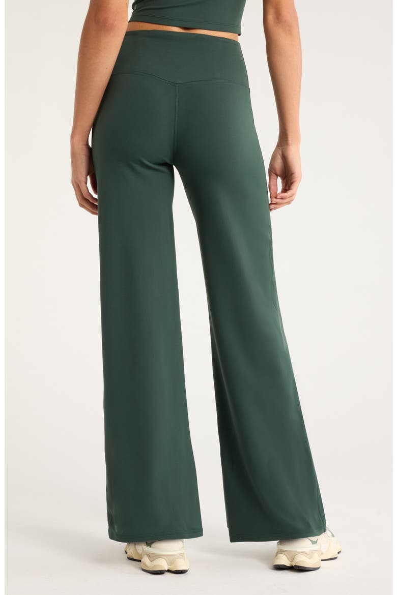 Zen High Waist Straight Leg Pants, Alternate, color, GREEN TIMBER