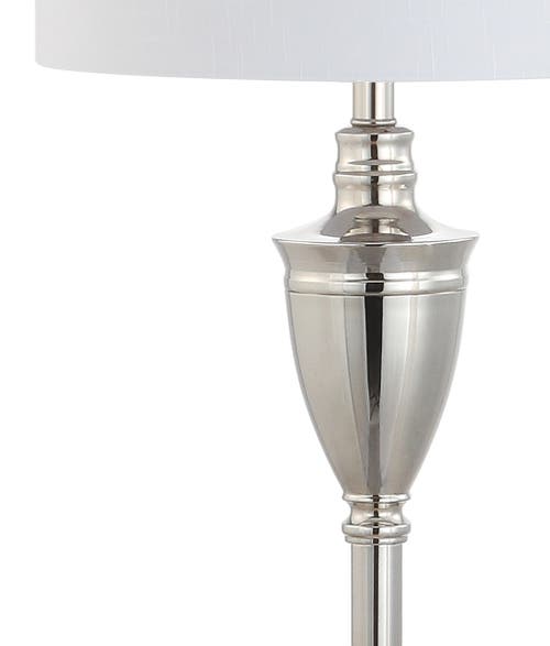 Jonathan Y Othello 62" Metal Led Floor Lamp, Polished Nickel In Polished Nickel