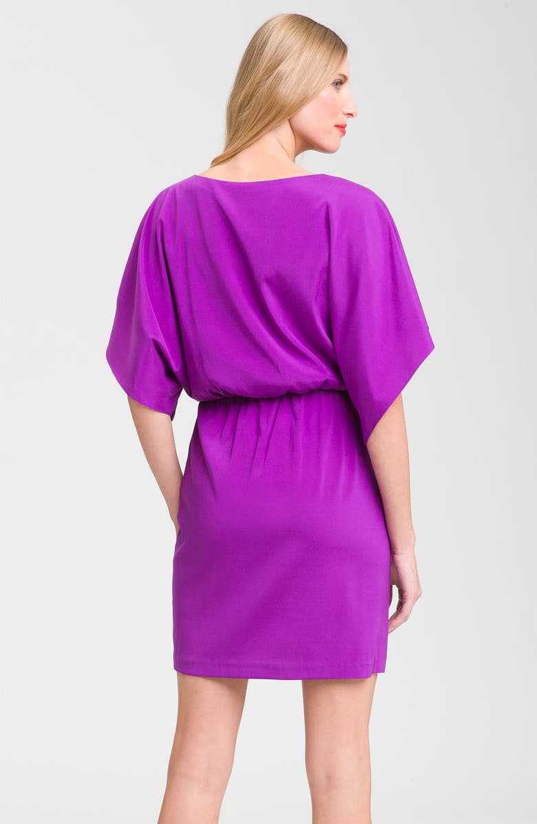 Suzi Chin for Maggy Boutique Crêpe de Chine Blouson Dress, Alternate, color, 