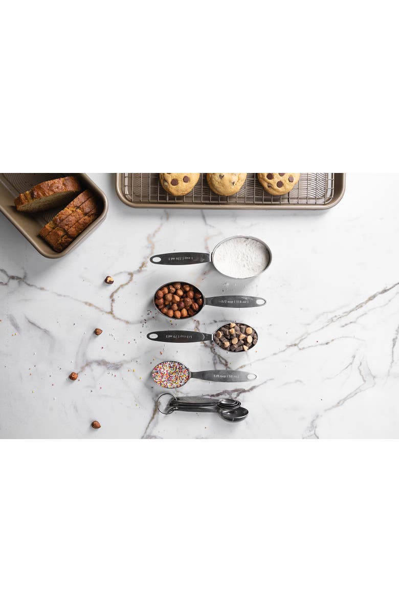 CUISIPRO Stainless Steel Measuring Cup & Spoon Set, Alternate, color, Silver