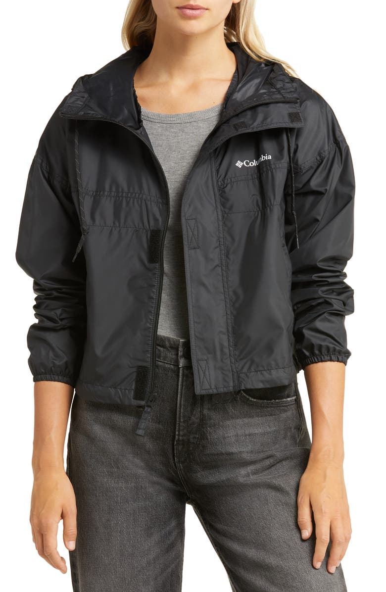 Columbia Flash Challenger<sup>™</sup> Water Resistant Crop Windbreaker Jacket, Main, color,
