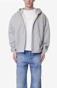 Heavyweight Basic Zip-Up Cotton Hoodie