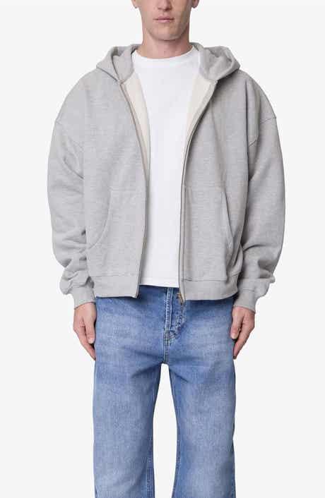 Heavyweight Basic Zip-Up Cotton Hoodie